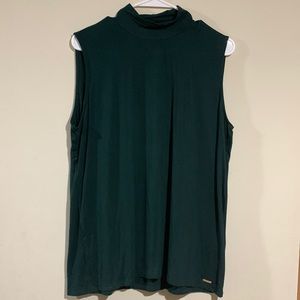 Calvin Klein green sleeveless top